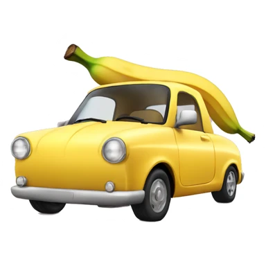 banana car sticker