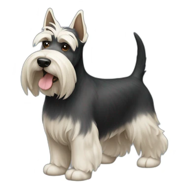 dog scottish terrier full body sticker