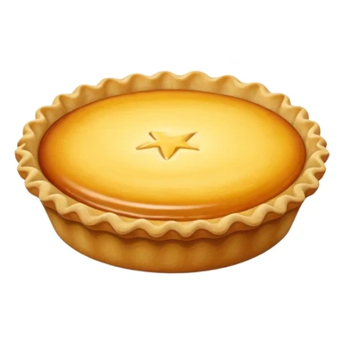 tart food in 3d style no faces sticker