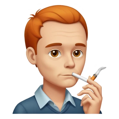 Chester smoking cigarettes  sticker