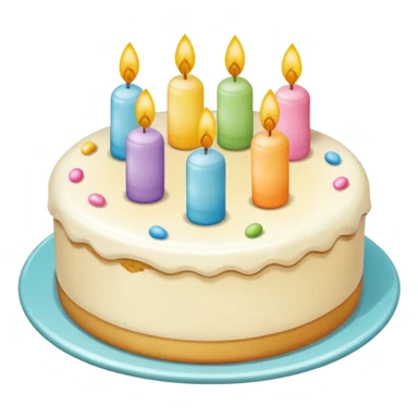 pastel de cumpleaños de vainilla sticker