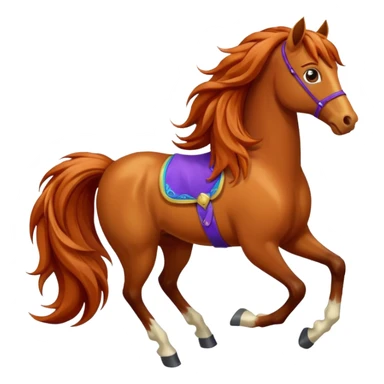 the cartoon horse should be more cartoon sticker