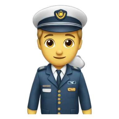 Plane and pilot sticker