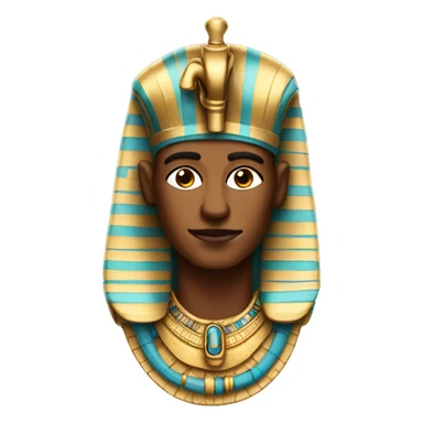 Pharaoh with the name Aha sticker