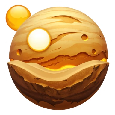 dune planet sphere sticker
