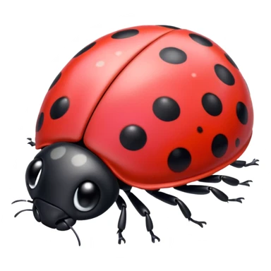 pink ladybug sticker
