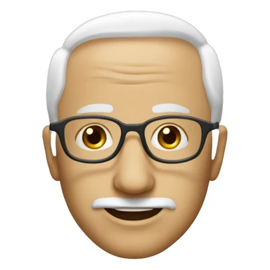 Can you make an old bald blonde man with glasses?  sticker