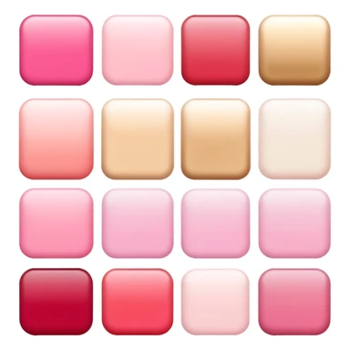 Romantic pink-red-gold pastel lush gradients aesthetic sticker