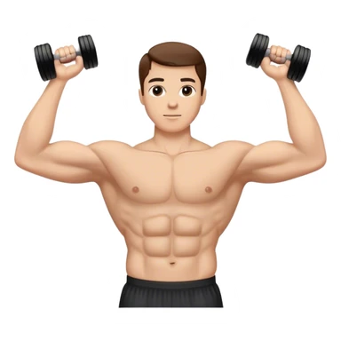 anterior deltoid dumbbell raise sticker