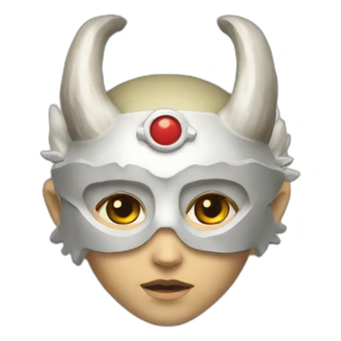 Princess mononoke’s mask iOS emoji sticker