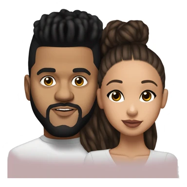 the weeknd and ariana grane sticker