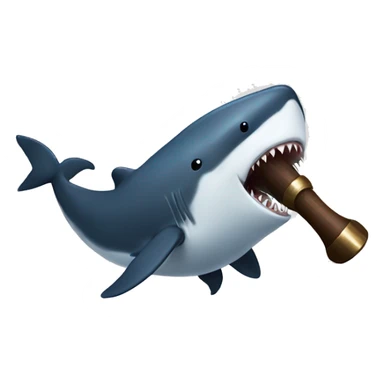 whale punching a hammer shark  sticker