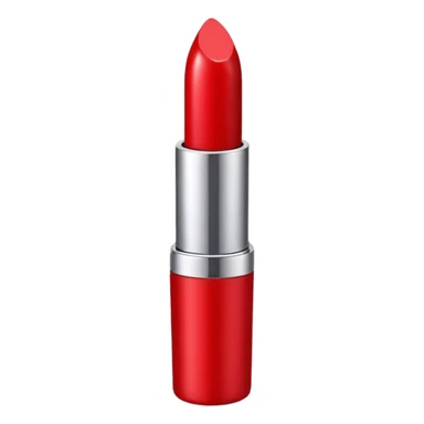 lipstick bullet, polished silver chrome, sexy beauty symbol sticker