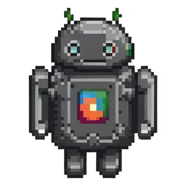 android robot logo sticker