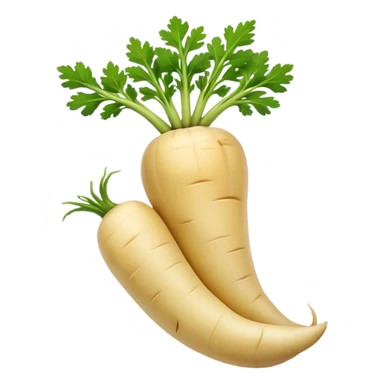 one parsnip root no green leafs sticker