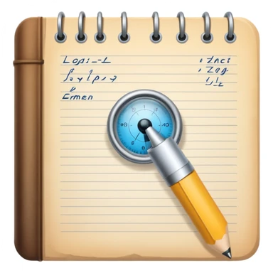observation log. Transparent background sticker