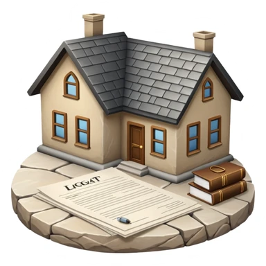 casa con tramites legales sticker