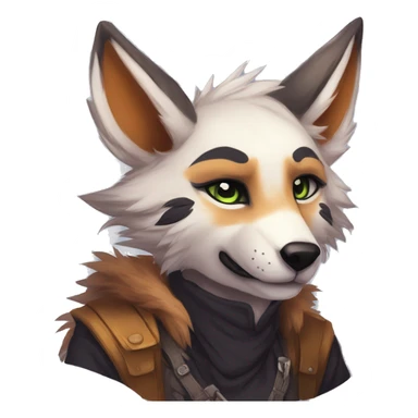 Edgy sharp anthro furry by Falvie, LiLaiRa, griffsnuff, AngieWolf sticker