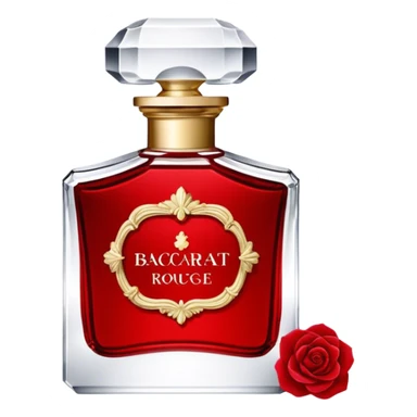 Baccarat rouge perfume bottle sticker