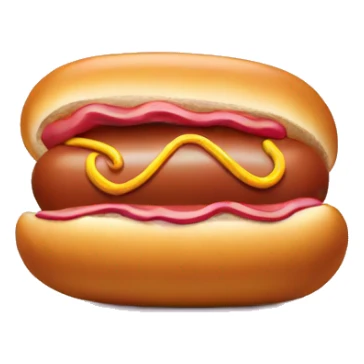 Hot dog inside donut  sticker