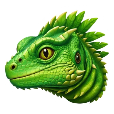 iguana's face  with the eyes that have like swirls sticker