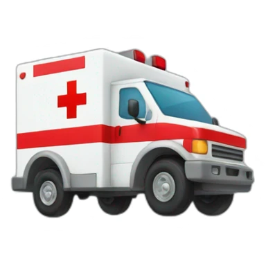 Red cross ambulance sticker