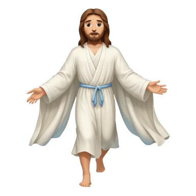 jesus walking on water sticker