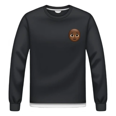 black long sleeve shirt sticker