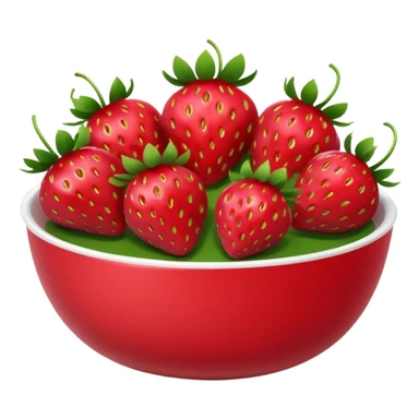 A bowl of strawberries  sticker