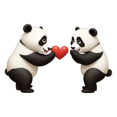 Oso panda tirando un beso sticker