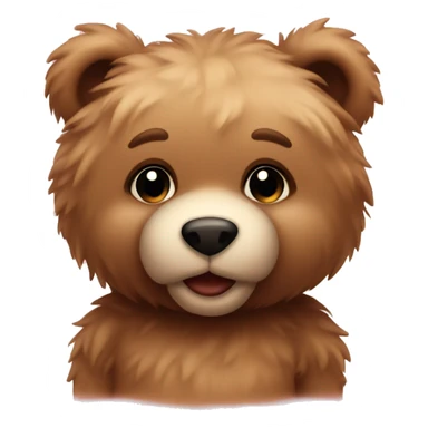  fluffy Valentine's teddy bear sticker