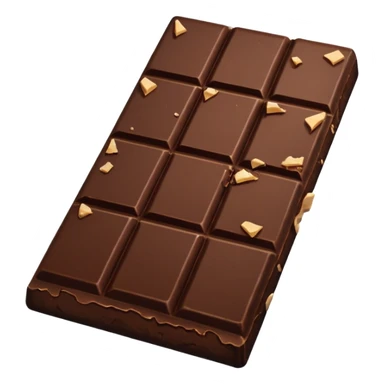  Broken chocolate bar sticker