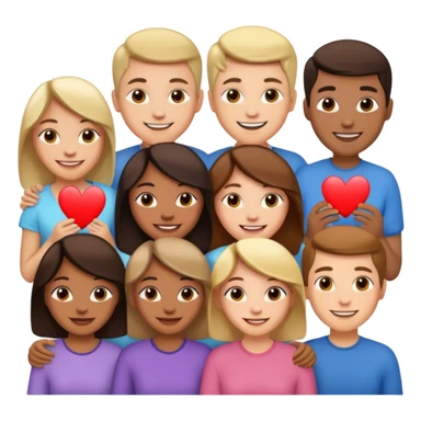 Gang sending love sticker