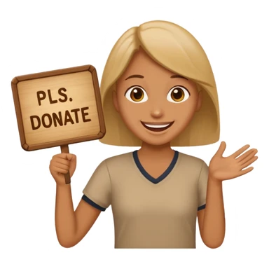 I wanna create a emoji on Roblox pls donate I need that goal to complete  sticker