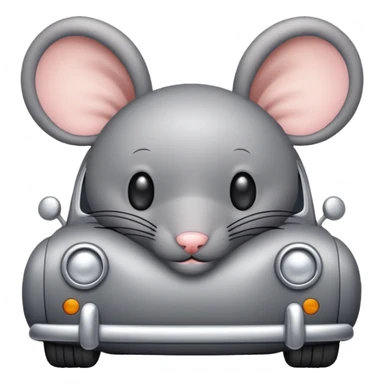Car in mouse sticker