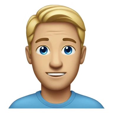 dad with blue eyes standing  sticker