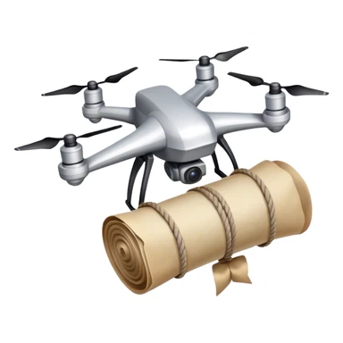 drone carrying ancient scroll sticker