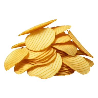 turquise colored potato chips sticker