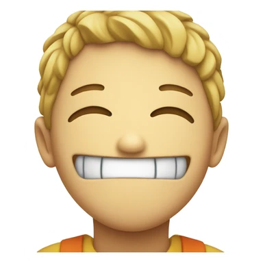 Emoji smiling through the pain with tears  sticker