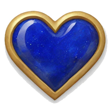 Lapis lazuli heart  sticker