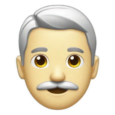 policier moustachu sticker