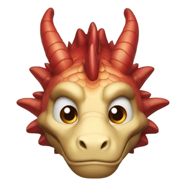 Dragon rouge à deux têtes  sticker