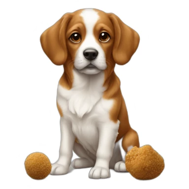Un chien avec un papillon sur la truffe sticker