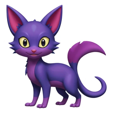 Sneasel-Purrloin-Fakémon-hybrid-creature (full body)  sticker