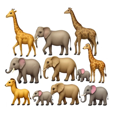 Zoo animals sticker