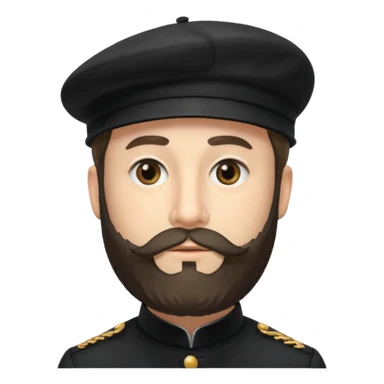 Claude Monet wear black berret hat sticker