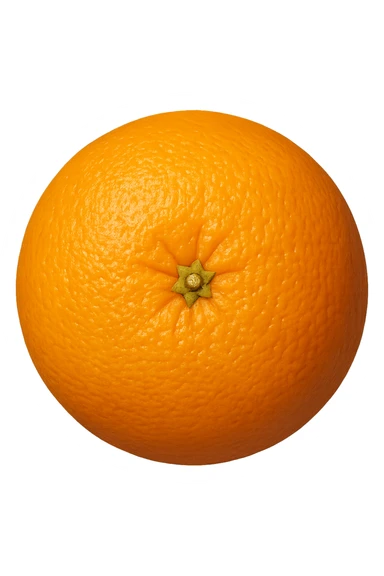 arancia vista dall'alto, iperrealistiche 4k sticker
