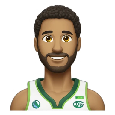 Marcio Santos 3 Franca basquete sticker