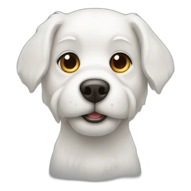 white dog haitan sticker