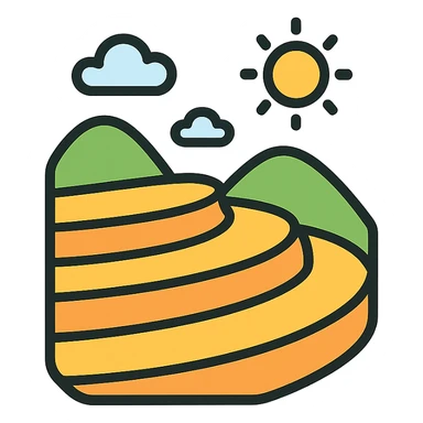 rice terraces sticker
